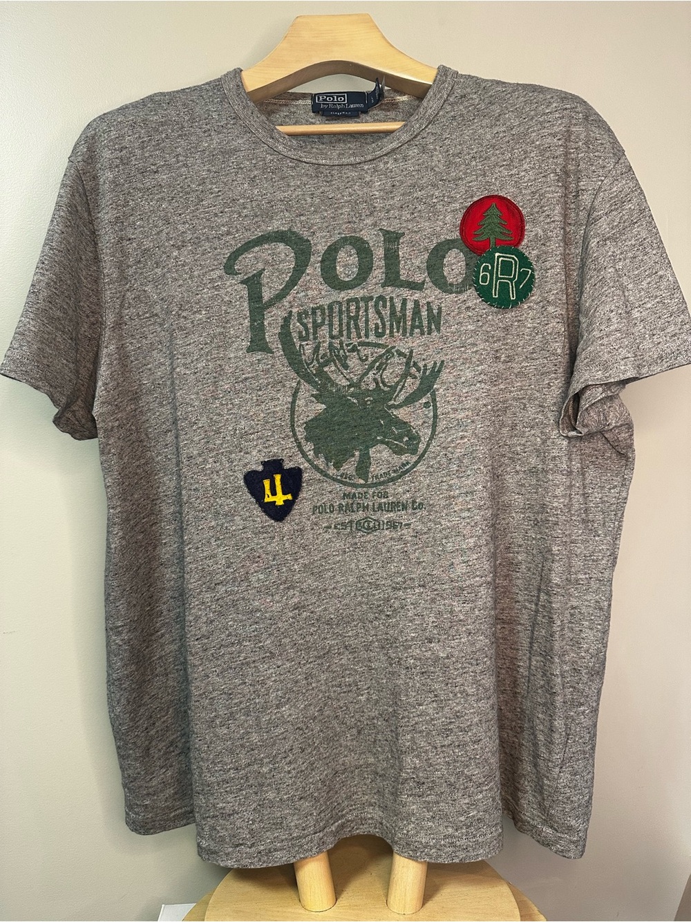 Polo Ralph Lauren Sportsman 1967 Graphic Patch T-Shirt Men’s Large L